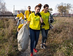В рамках акции «Город берегу» большой субботник прошел на улице Чайковского