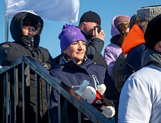 Соревнования по хоккею в рамках Международного российско-китайского фестиваля зимних видов спорта