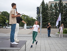 Порядка 350 благовещенцев вышли на общегородскую зарядку