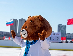 Соревнования по хоккею в рамках Международного российско-китайского фестиваля зимних видов спорта