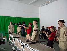 В школе №16 открыли месячник оборонно-массовой, военно-патриотической и спортивной работы