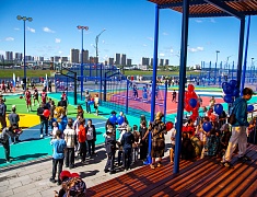 Лесную спортплощадку открыли в Благовещенске