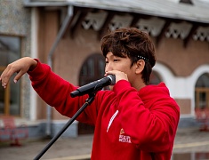 "Поезд Дружбы" встретили на железнодорожном  вокзале Благовещенска