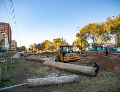 Мэр Благовещенска Олег Имамеев в рамках выездного совещания проконтролировал ход работ на улице Горького