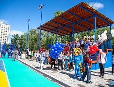 Лесную спортплощадку открыли в Благовещенске