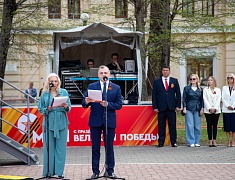 Церемония возложения цветов, посвященная 79-летию Победы в Великой Отечественной войне