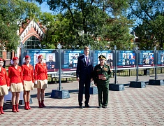 В Благовещенске открылась обновленная выставка, посвященная бойцам специальной военной операции