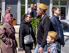 Торжественное прохождение войск Благовещенского гарнизона
