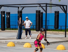 «Речную» спортивную зону открыли в Благовещенске