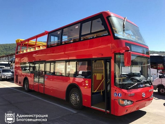 Летом благовещенцы и гости города смогут прокатиться на двухэтажном туристическом автобусе