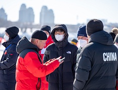 Автомобильные гонки в рамках Международного российско-китайского фестиваля зимних видов спорта