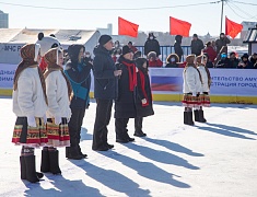 Автомобильные гонки в рамках Международного российско-китайского фестиваля зимних видов спорта