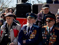 Торжественное прохождение войск Благовещенского гарнизона