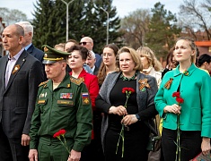 Церемония возложения цветов, посвященная 79-летию Победы в Великой Отечественной войне