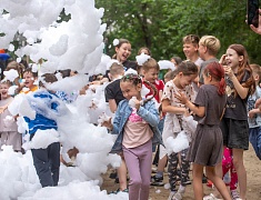 В Благовещенске прошла весёлая пенная вечеринка для детей 