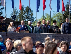 Торжественное прохождение войск Благовещенского гарнизона