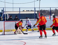 Соревнования по хоккею в рамках Международного российско-китайского фестиваля зимних видов спорта