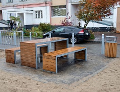 Жители еще двух благовещенских дворов получили современные игровые площадки