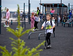 Торжественное открытие набережной реки Зея