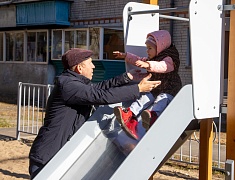 Открытие обновлённого двора на Чайковского, 47