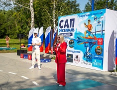 На пляже Пограничном состоялся первый городской сап‑фестиваль