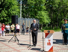 В Благовещенске открыли временный мемориал памяти участников локальных войн и конфликтов