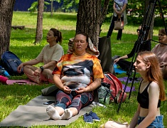 В Городском парке прошел фестиваль йоги