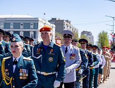 Торжественное прохождение войск Благовещенского гарнизона
