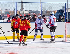 Соревнования по хоккею в рамках Международного российско-китайского фестиваля зимних видов спорта