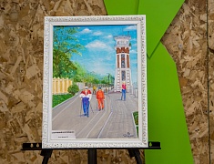 Выставка работ членов клуба «Живопись в третьем возрасте» Ассоциации пожилых людей открыла свои двери в «Чеховке»