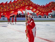 Автомобильные гонки в рамках Международного российско-китайского фестиваля зимних видов спорта