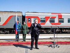 Благовещенск встретил агитпоезд «Сила в правде»