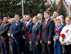 Церемония возложения цветов, посвященная 79-летию Победы в Великой Отечественной войне