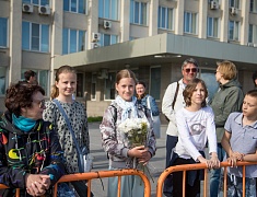 Парад семей и трудовых династий в честь празднования дня рождения Благовещенска