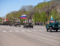 Торжественное прохождение войск Благовещенского гарнизона