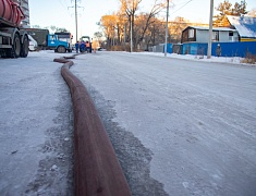 Рабочий выезд мэра по нарушению работы коллектора по Пушкина, 110