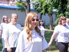 В детском саду № 5 в рамках корпоративной программы здоровьесбережения и в честь Дня города прошла оздоровительная акция «Город мой! Мои 170 км»