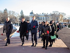 В Благовещенске почтили память погибших во время блокады Ленинграда