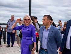 Торжественное открытие набережной реки Зея