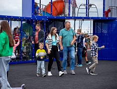 Торжественное открытие набережной реки Зея