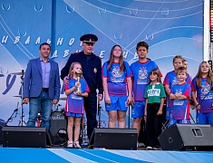 Торжественное открытие набережной реки Зея