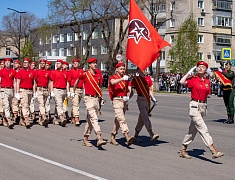 Торжественное прохождение войск Благовещенского гарнизона