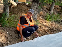 Ход работ в Ломоносовском сквере проинспектировал мэр Благовещенска Олег Имамеев