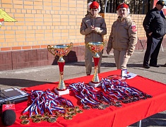 В Благовещенске юнармейцы соревнуются в военно-спортивной игре "Победа"