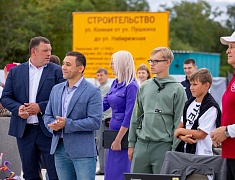 Торжественное открытие набережной реки Зея