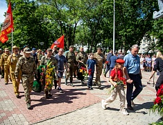 В Благовещенске открыли временный мемориал памяти участников локальных войн и конфликтов