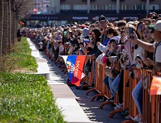 Торжественное прохождение войск Благовещенского гарнизона