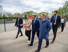 Мэр города Олег Имамеев провёл рабочее совещание по техническим вопросам подготовки главной площадки ВЭФ – Общественно-культурного центра