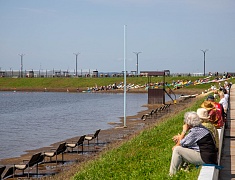 На пляже Пограничном состоялся первый городской сап‑фестиваль