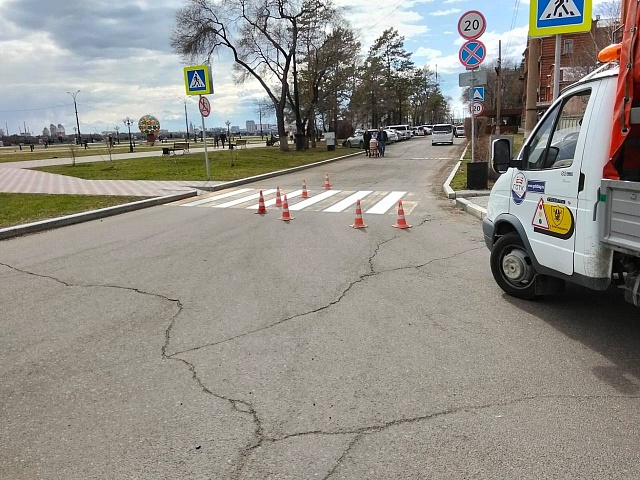 Почти 40 тысяч квадратов разметки обновили на улицах областного центра 